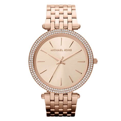 michael kors darci rose gold tone glitz watch|michael kors bracelet band.